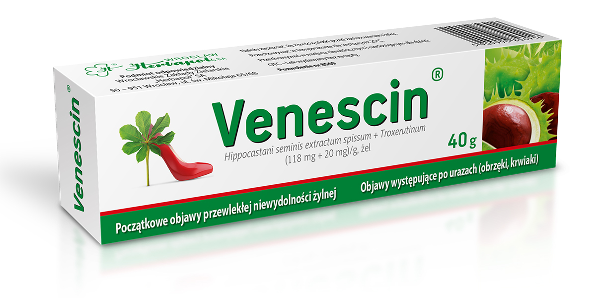 New Packaging of Venescin Gel Medicine